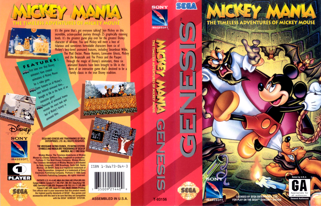 Mickey Mania The Timeless Adventures of Mickey Mouse